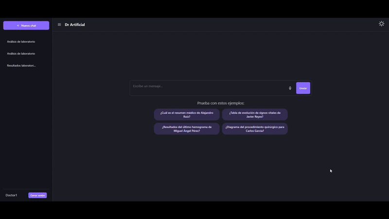 Dr. Artificial demo